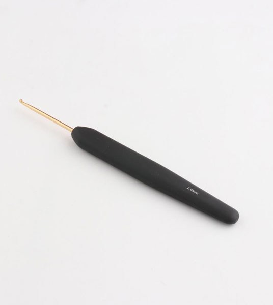 KNITPRO-Crochet-2.00mm-Soft-Feel-Handle-Gold
