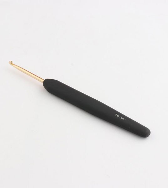 KNITPRO-Crochet-3.00mm-Soft-Feel-Handle-Gold-3.00-mm