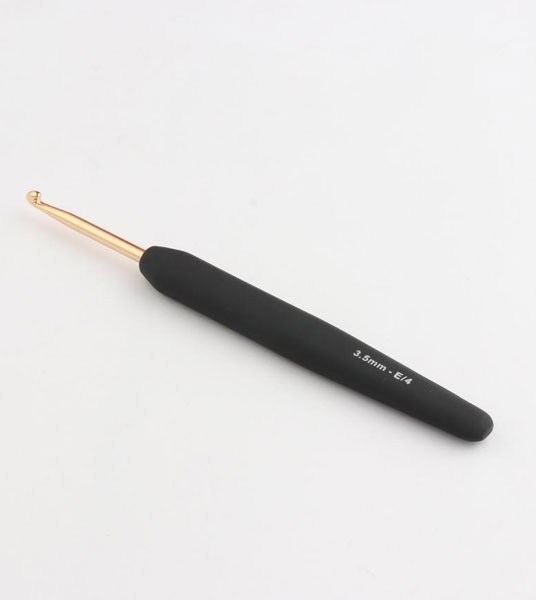 KNITPRO-Crochet-3.50mm-Soft-Feel-Handle-Gold-3.5mm