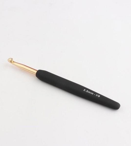 KNITPRO-Crochet-5.50mm-Soft-Feel-Handle-Gold-5.5mm