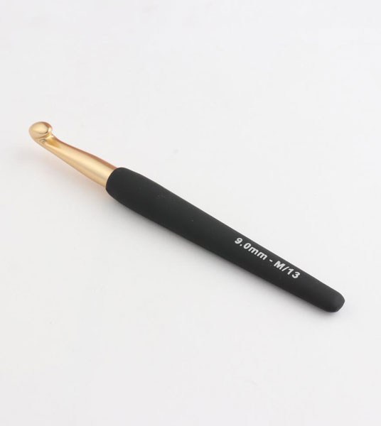 KNITPRO-Crochet-9.00mm-Soft-Feel-Handle-Gold
